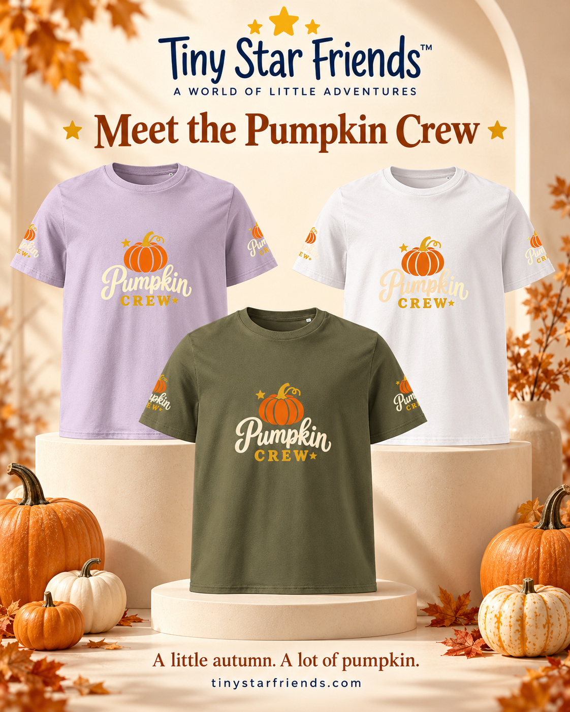 The Official Pumpkin Crew Kids’ Classic T-Shirt | Tiny Star Friends™