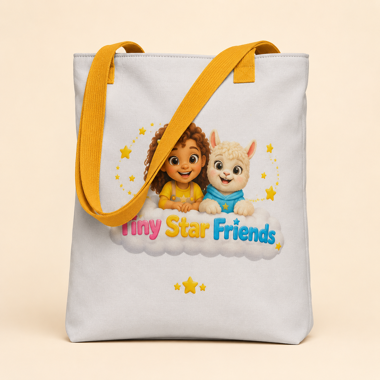 Tiny Star Friends™ Premium Tote Bag – Everyday Family Carry Bag