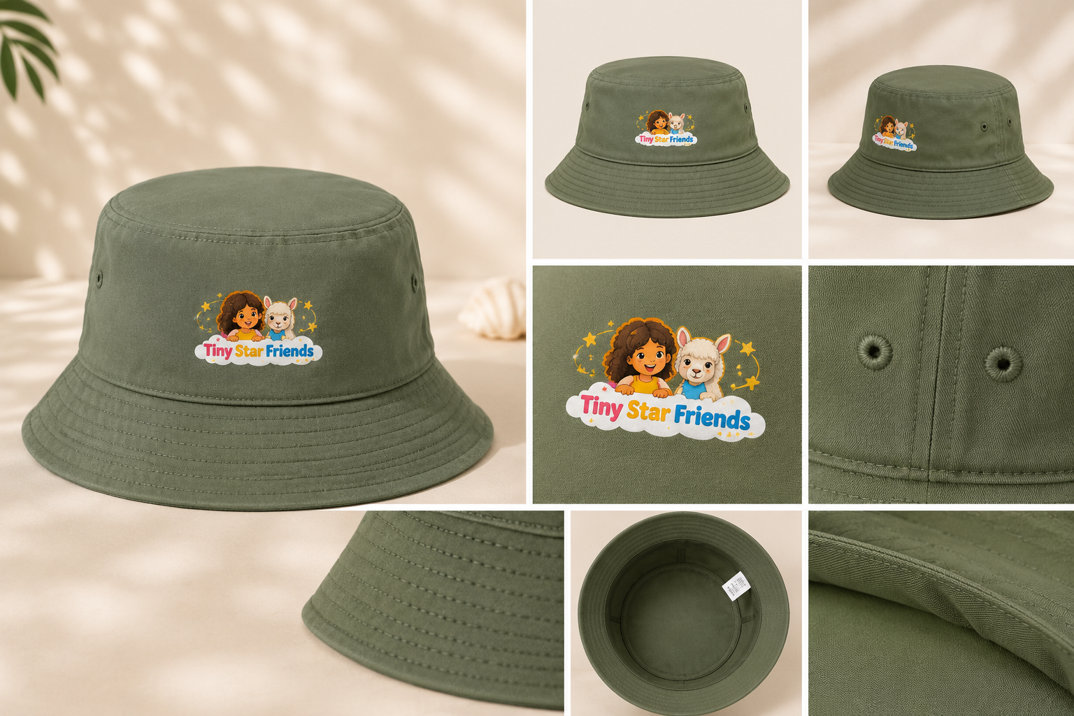 Tiny Star Friends™ Organic Cotton Bucket Hat – Lumi & Lala