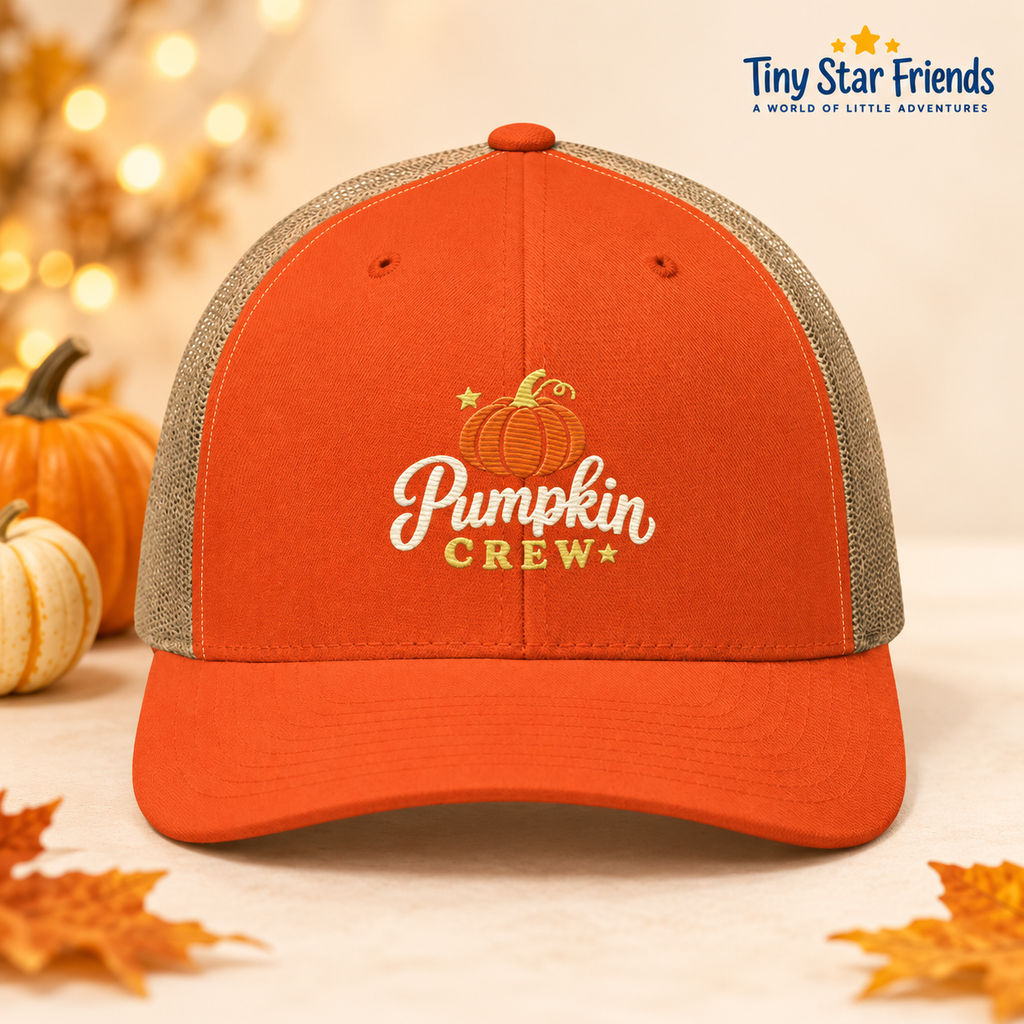 Official Pumpkin Crew geborduurde truckerpet | Tiny Star Friends™