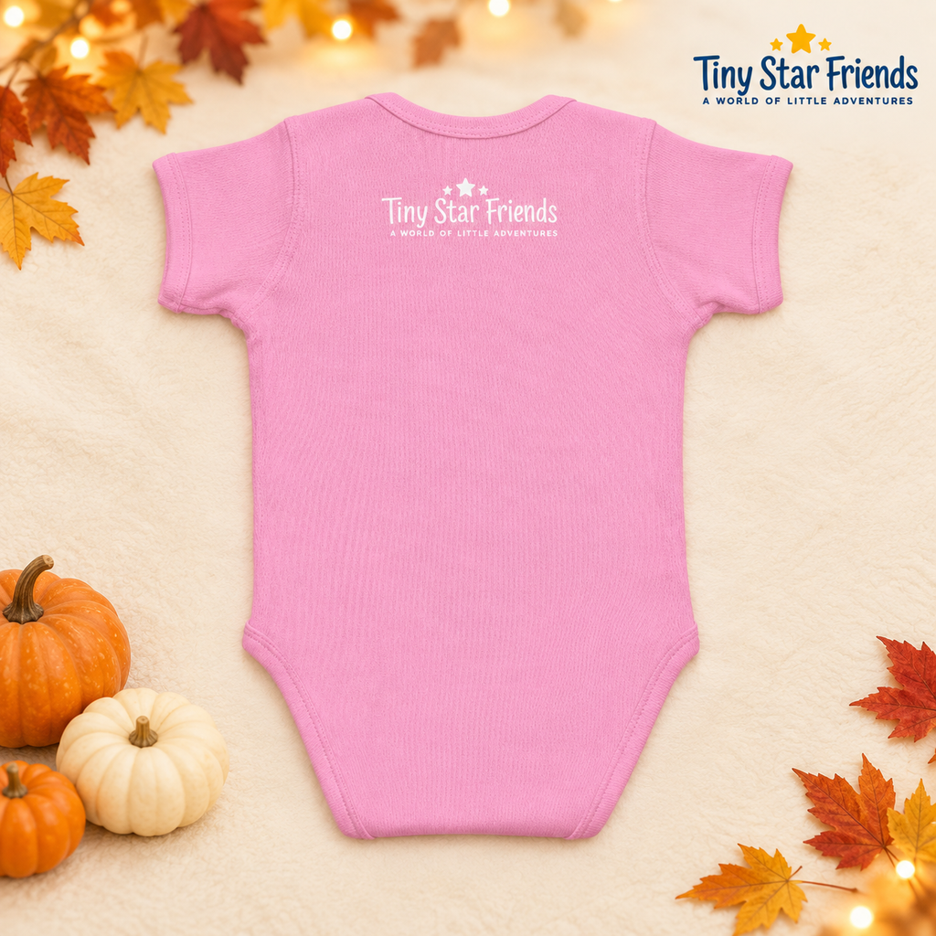 Halloween babyromper met zwarte pompoen | Tiny Star Friends™