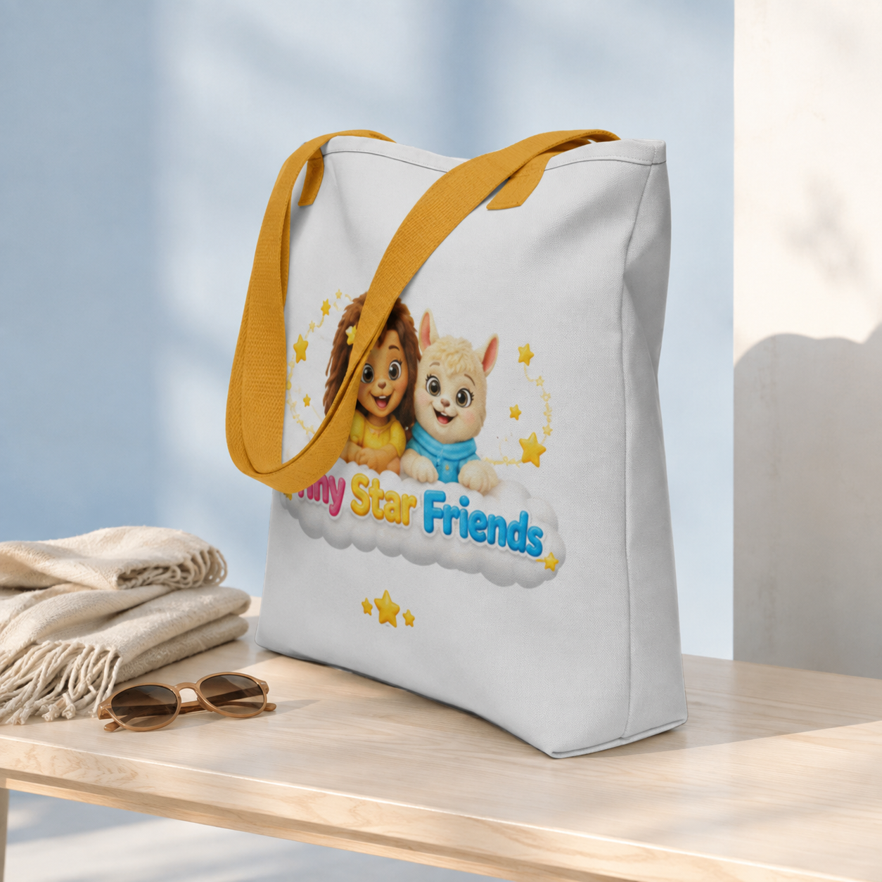 Tiny Star Friends™ Premium Tote Bag – Everyday Family Carry Bag