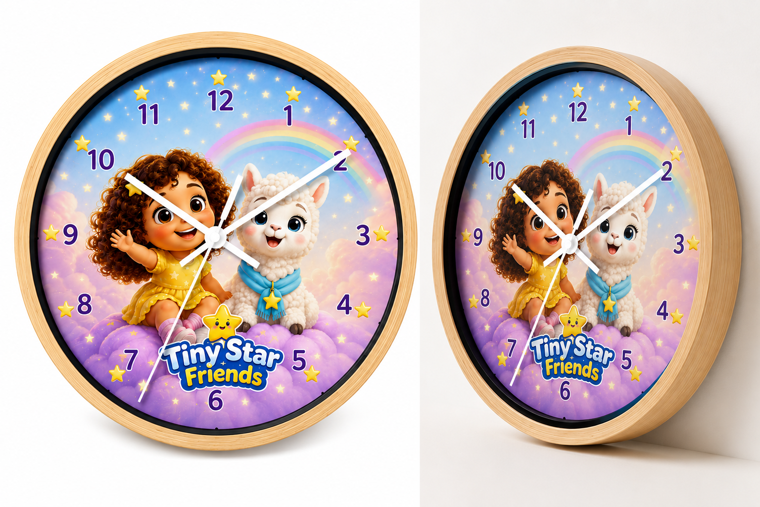 Tiny Star Friends™ Dream Wall Clock ⭐