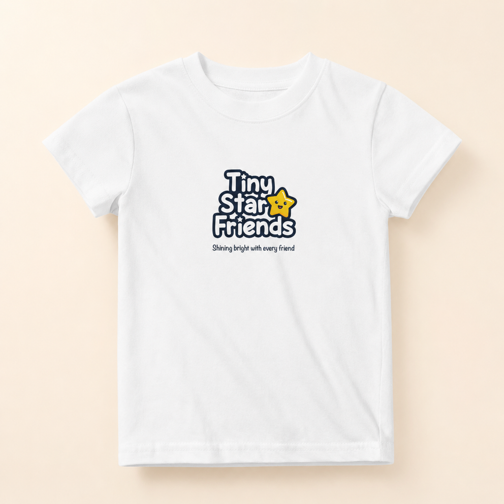 Tiny Star Friends™ Personalized Kids T-Shirt – Ontwerp 1
