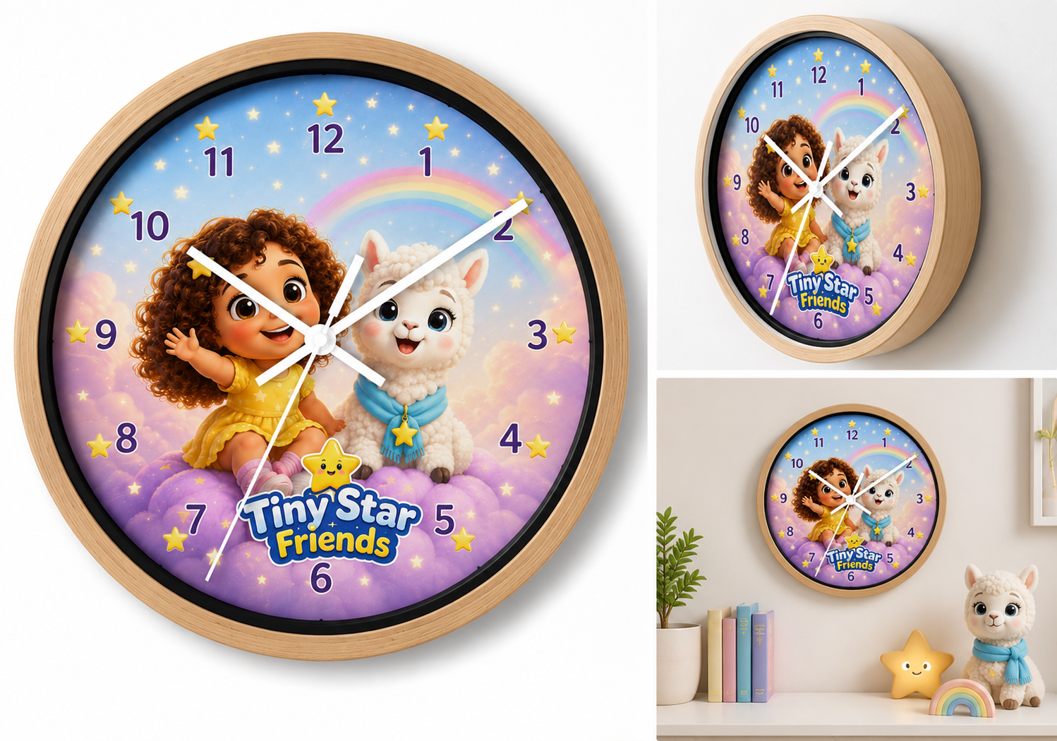 Tiny Star Friends™ Dream Wall Clock ⭐