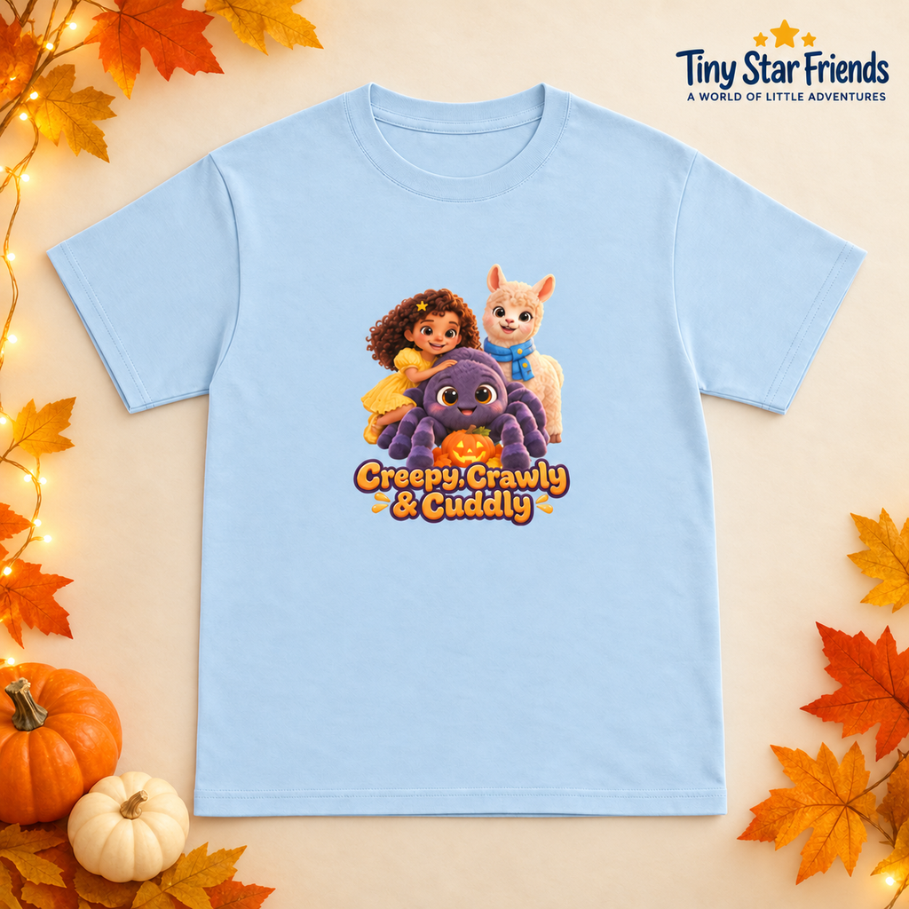 Creepy, Crawly & Cuddly  Kids’ Halloween T-Shirt | Tiny Star Friends™