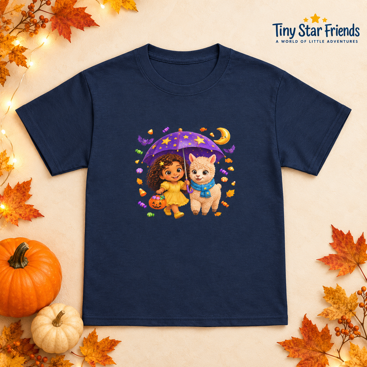 Lumi & Lala Candy Cauldron Toddler Halloween T-Shirt | 2026