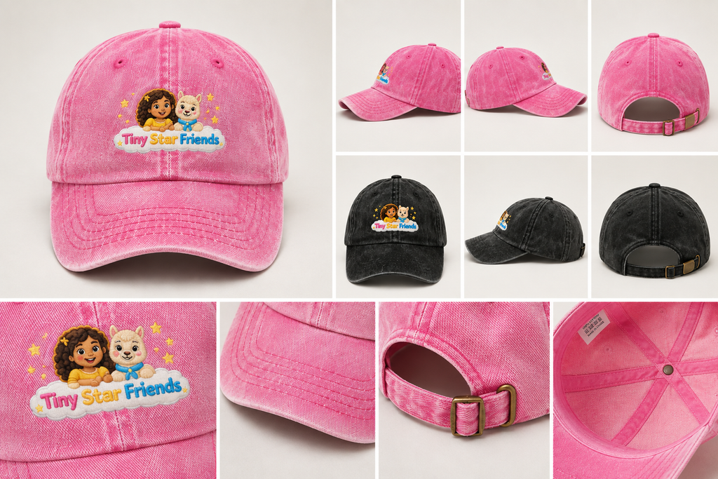 Tiny Star Friends™ Vintage Washed Cotton Cap
