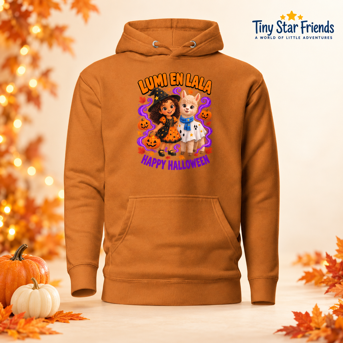 Lumi & Lala Happy Halloween Unisex Hoodie | Tiny Star Friends™