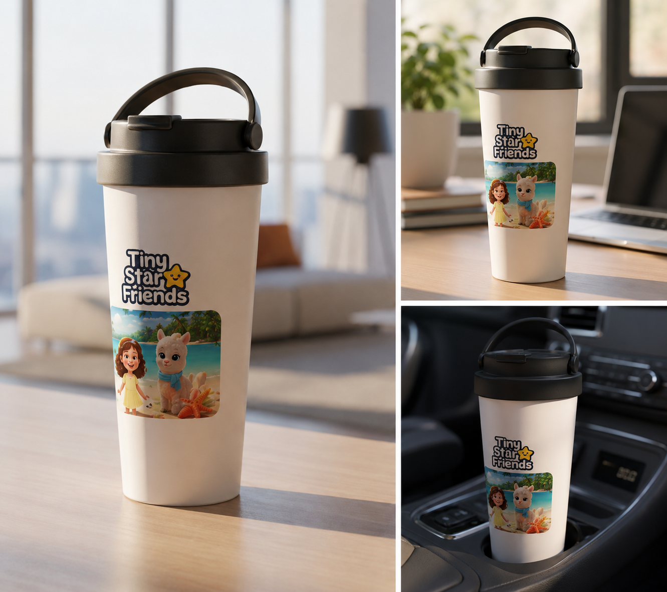 Tiny Star Friends™ 15oz Stainless Steel Travel Mug