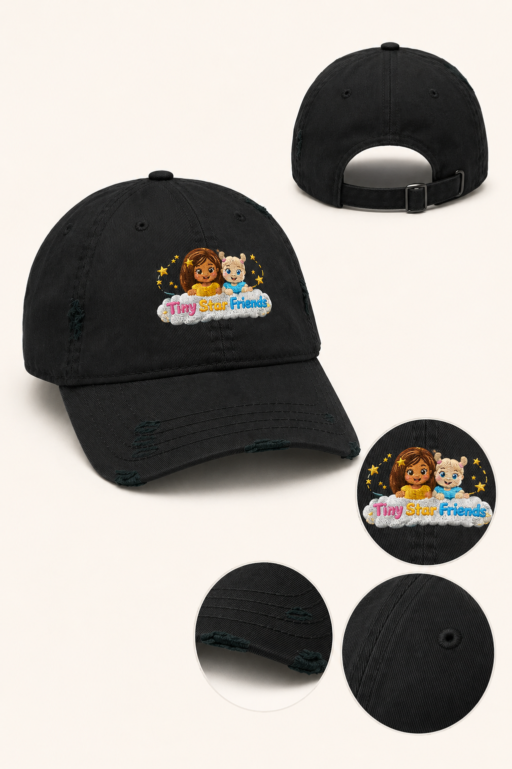 Tiny Star Friends™ Lumi & Lala Distressed Dad Hat