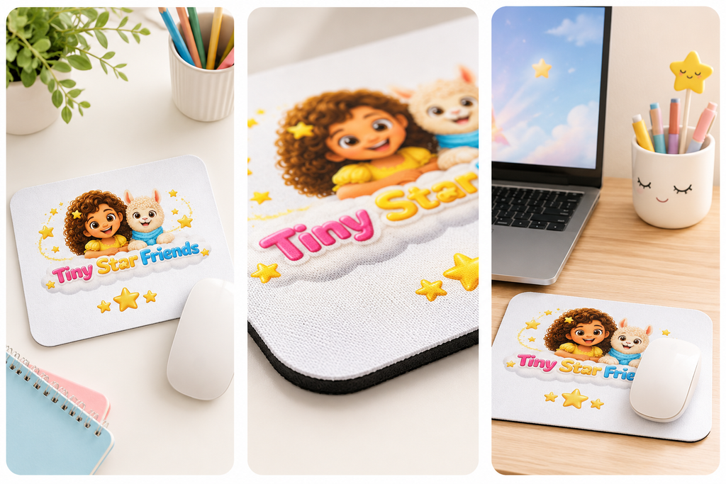 Tiny Star Friends™ Premium Mouse Pad – Lumi & Lala