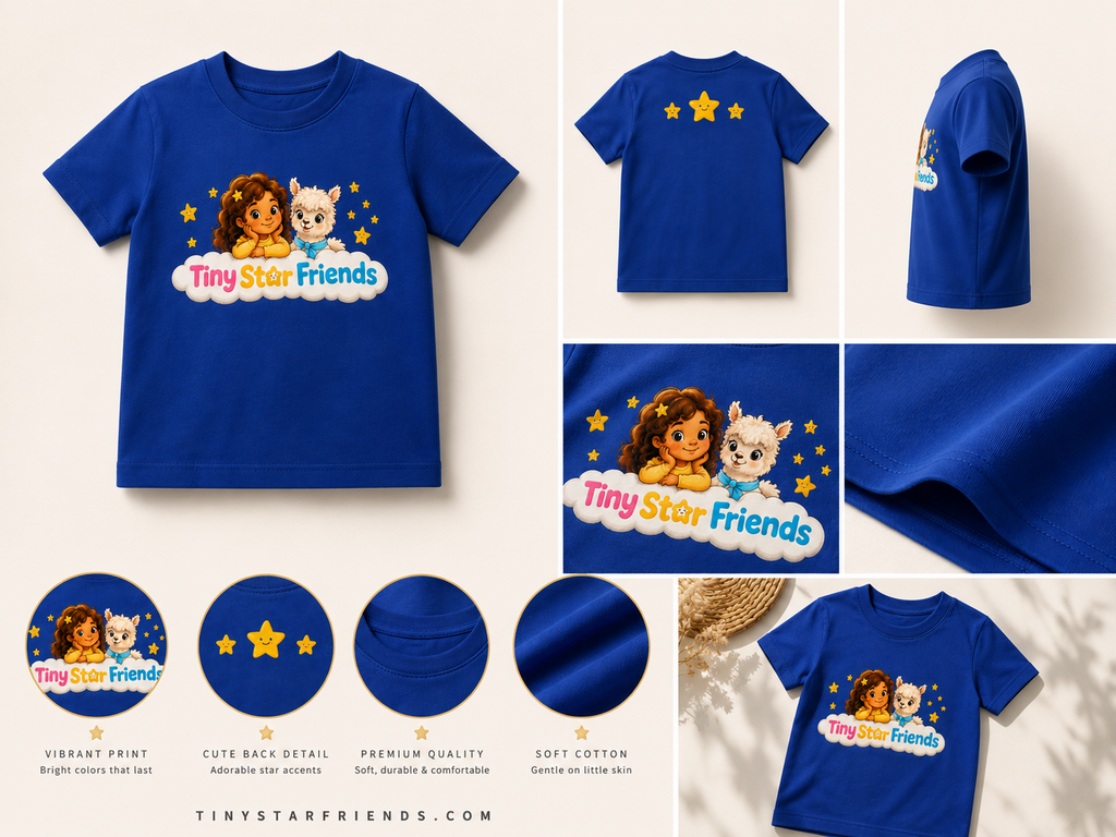 Tiny Star Friends™ Lumi & Lala Baby Jersey T-shirt