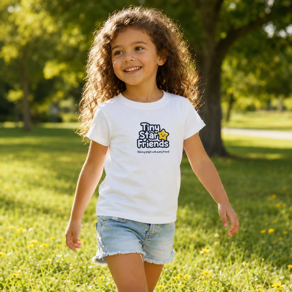 Tiny Star Friends™ Personalized Kids T-Shirt – Ontwerp 1