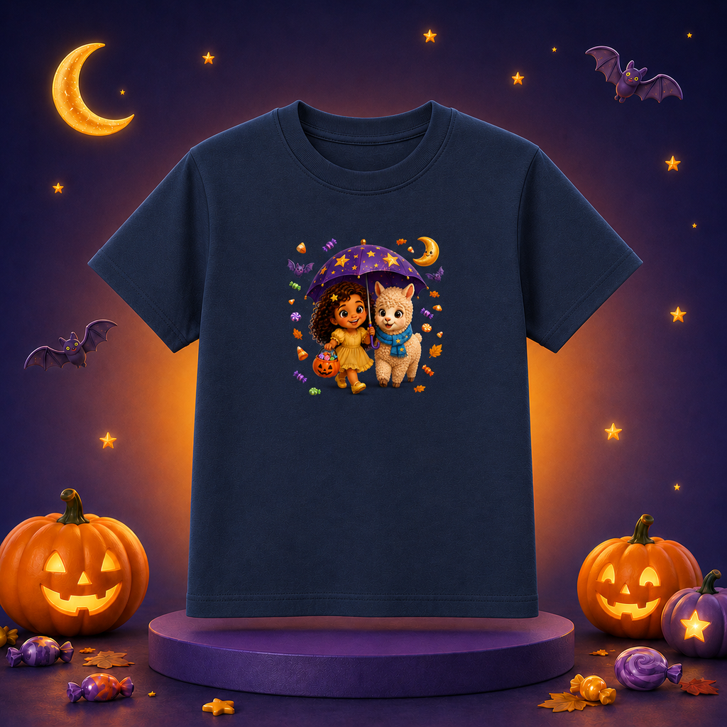 Lumi & Lala Candy Cauldron Toddler Halloween T-Shirt | 2026