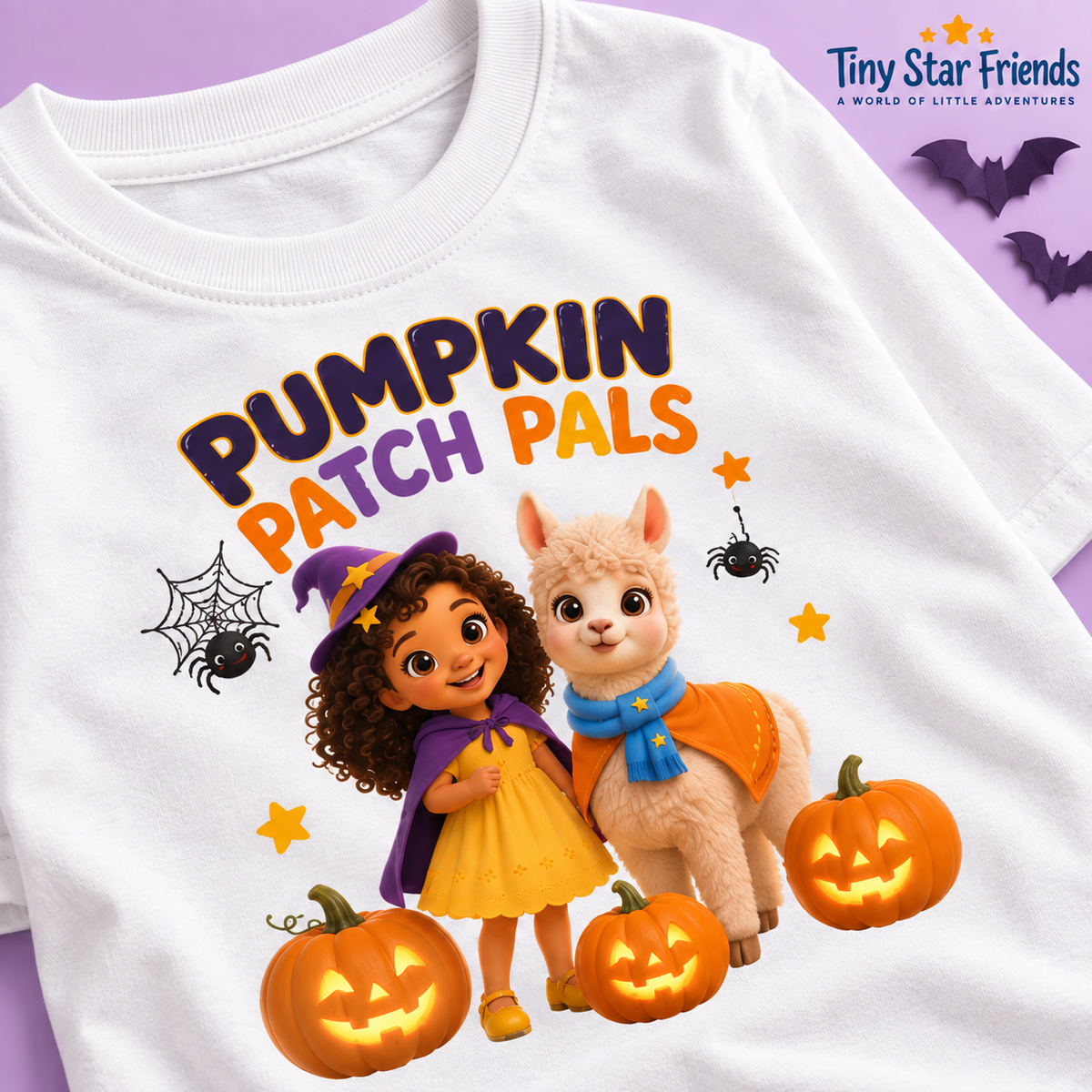Pumpkin Patch Pals Toddler Halloween T-Shirt | Tiny Star Friends™
