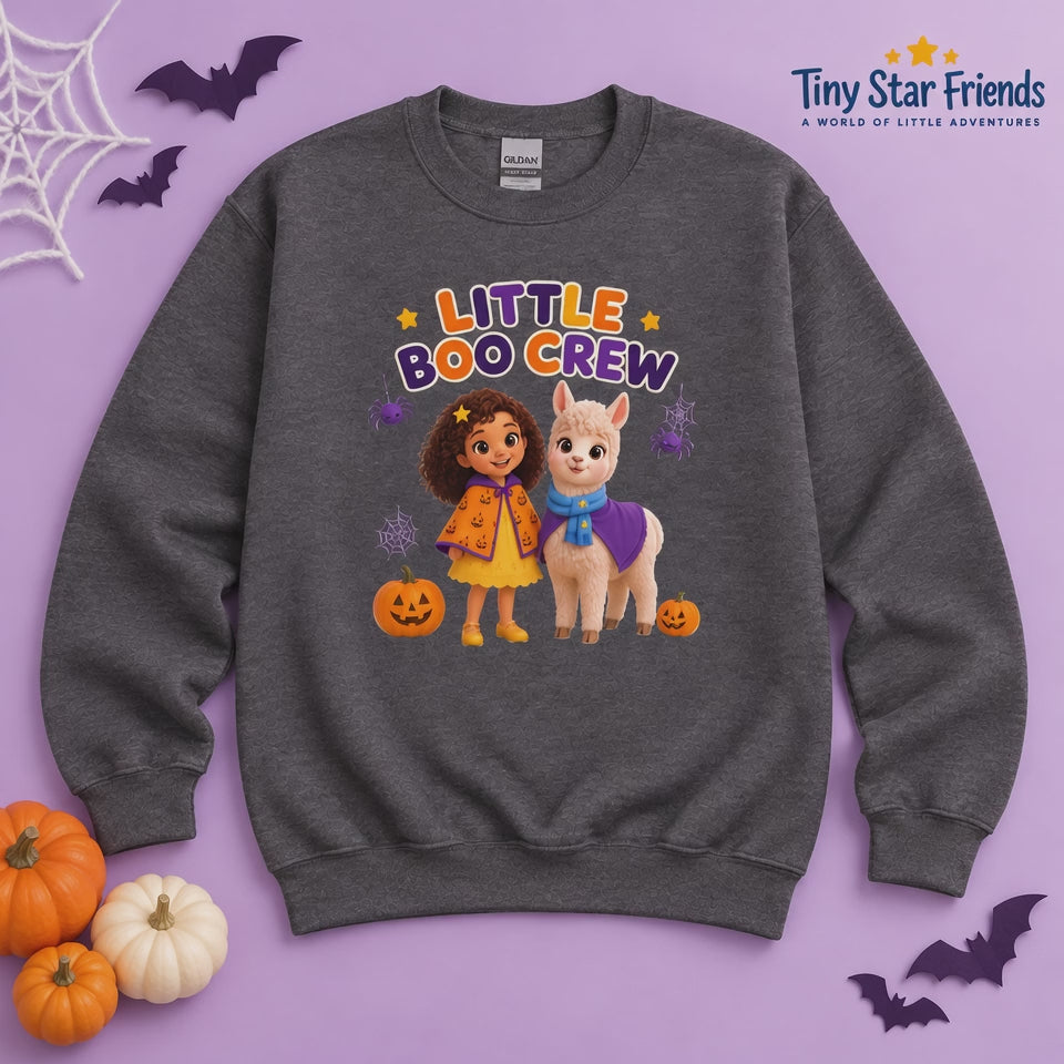 Little Boo Crew Youth Halloween Sweatshirt | Tiny Star Friends™