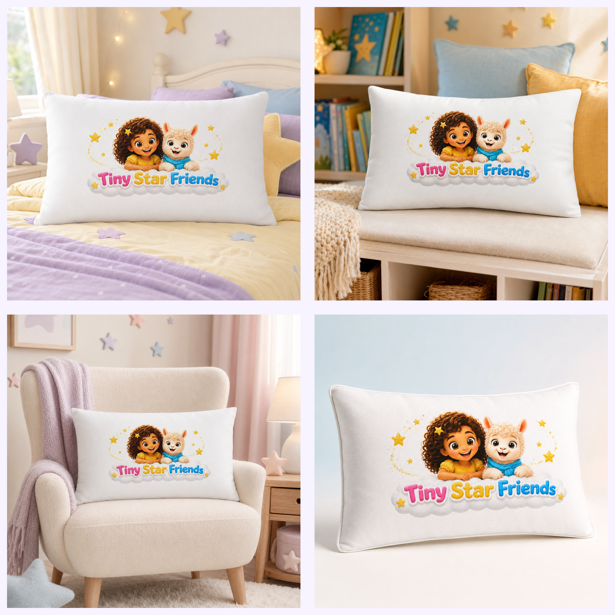 Tiny Star Friends™ Snuggle Pillow – Lumi & Lala